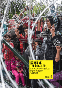 korku ve tel örgüler - Amnesty International