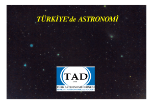 TÜRKİYE`de ASTRONOMİ