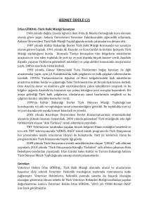 İrfan GÜRDAL özgeçmişi - Türk Veteriner Hekimleri Birliği