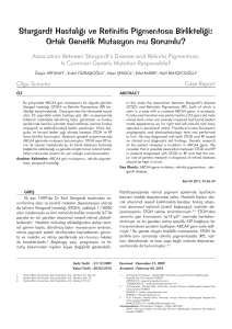 Stargardt Hastalığı ve Retinitis Pigmentosa Birlikteliği: Ortak Genetik