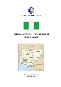 Nijerya Ülke Raporu - Konya Ticaret Odası