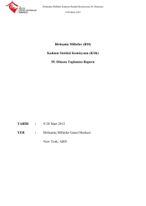 EK 1: KSK 59. Dönem Resmi Programı - Avrupa Birliği ve Dış İlişkiler