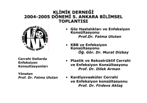 KLİMİK DERNEĞİ 2004-2005 DÖNEMİ 5. ANKARA BİLİMSEL