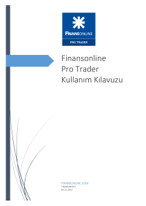 Finansonline Pro Trader Kullanım Kılavuzu