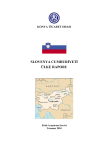 Slovenya Ülke Raporu - Konya Ticaret Odası