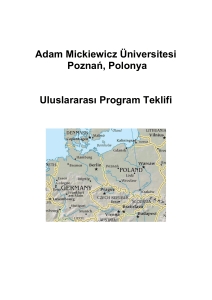 Adam Mickiewicz Üniversitesi - Adam Mickiewicz University in Poznań