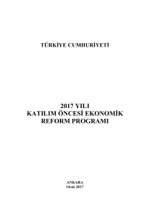 Katılım Öncesi Ulusal Ekonomik Reform Programı 2017