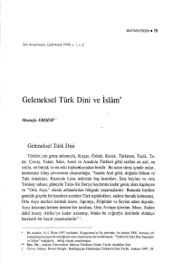 Geleneksel Türk Dini ve İslam*