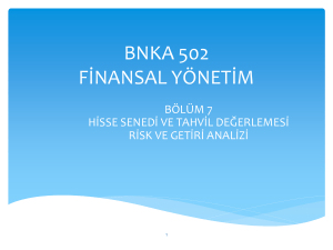 fınt 301 finansal yönetim