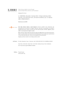PDF indir - LIBRI | Kitap Tanıtımı, Eleştiri ve Çeviri Dergisi