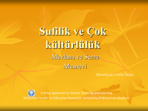 Sufilik ve Çok kültürlülük - Deep Approach to Turkish Teaching and