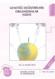 GENETIGI DEGISTIRILMIS ORGANilMALAR (GDO)