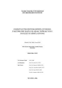 enerji iletim sistemlerinin çevresel faktörlere bağlı olarak toprak yolu