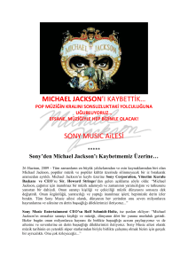 MICHAEL JACKSON`I KAYBETTİK… POP MÜZİĞİN KRALINI