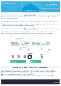 Arcserve UDP nedir? Başarılı Mimari Yapısı Arcserve UDP`yi