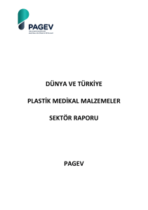 dünya ve türkiye plastik medikal malzemeler sektör raporu pagev