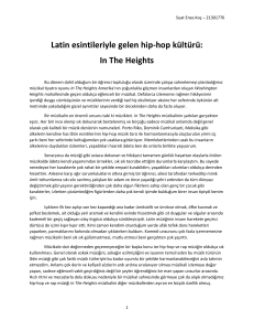 Latin esintileriyle gelen hip-hop kültürü: In The Heights