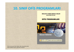 10. sınıf ofis programları