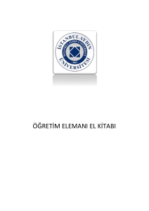 öğretim elemanı el kitabı - İstanbul Aydın Üniversitesi