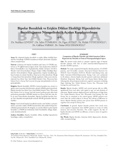 13019_Bipolar Bozukluk.indd - Turkish Journal of Psychiatry