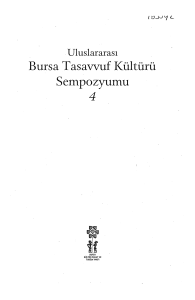 Bursa Tasavvuf l(ültürü