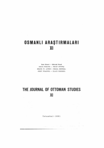 the journal of ottoman studıes