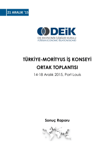 türkiye-morityus iş konseyi ortak toplantısı