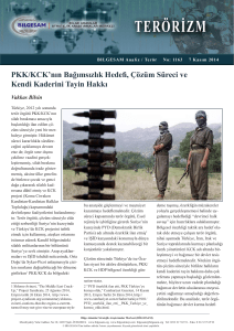 PKK/KCK`nın Bağımsızlık Hedefi, Çözüm Süreci ve
