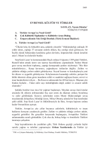 evrensel kültür ve türkler - Atatürk Kültür, Dil ve Tarih Yüksek Kurumu