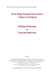 Orta Doğu Teknik Üniversitesi Ankara Yerleşkesi Mekânsal