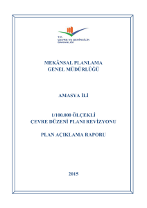 Plan Açıklama Raporu - Çevre ve Şehircilik Bakanlığı