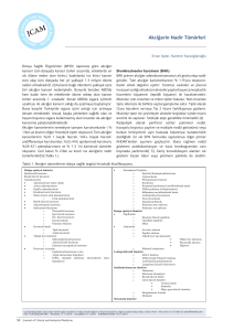 Akciğerin Nadir Tümörleri - Journal of Clinical and Analytical Medicine