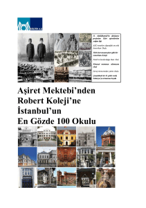 Aşiret Mektebi`nden Robert Koleji`ne İstanbul`un En
