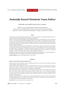 03. Jinekolojik M9 - International Journal of Hematology and Oncology