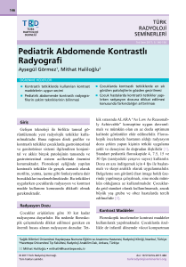 Pediatrik Abdomende Kontrastlı Radyografi