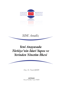 SDE Analiz - Stratejik Düşünce Enstitüsü