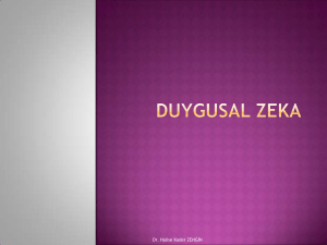 Duygusal Zeka - Ankara Üniversitesi Açık Ders Malzemeleri