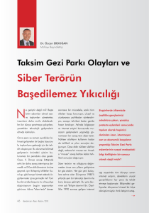 Taksim Gezi Park   Olaylar   ve Siber Ter  r  n Ba  edilemez Y  k  c  l