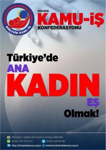 Türkiye`de Ana Kadın Eş Olmak Broşürü 541 Kez - Birleşik Kamu-İş