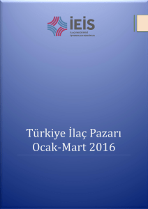 Türkiye İlaç Pazarı Ocak-Mart 2016