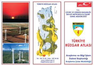 rüzgar atlası.cdr - Meteoroloji Genel Müdürlüğü