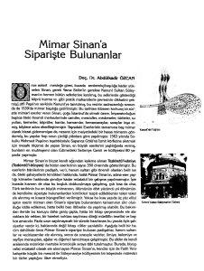 Mimar Sinan`a Siparişte Bulunanlar