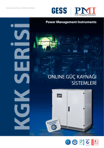onlıne güç kaynağı sistemleri - GESS / OES Ortadoğu Elektronik San