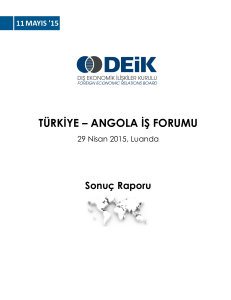 türkiye – angola iş forumu