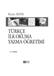 Türkçe İlk Okuma Yazma Öğretimi