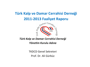 Türk Kalp ve Damar Cerrahisi Derneği 2011