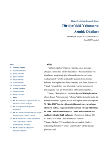 Türkiye`deki Yabancı ve Azınlık Okulları