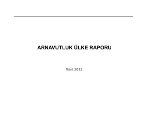 arnavutluk ülke raporu