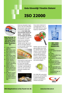 ISO 22000 - BVA Belgelendirme