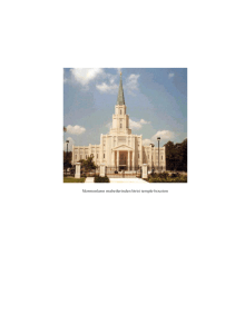 Mormonların mabetlerinden birisi temple-houston